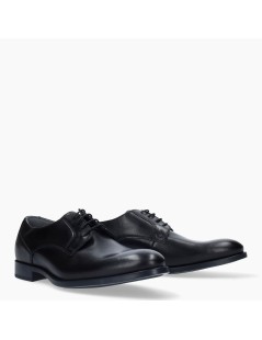 Valleverde Stringate Derby Liscio Tacco Nero