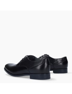 Valleverde Stringate Derby Liscio Tacco Nero