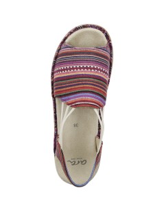 Ara Shoes Sandalo Fascia Righe Multi Multicolor