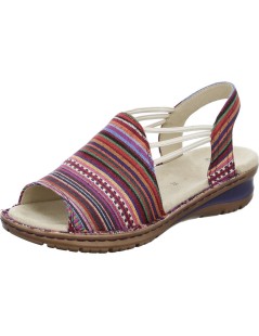 Ara Shoes Sandalo Fascia Righe Multi Multicolor