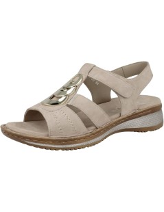 Ara Shoes Sandalo Gabbietta con Anelli e Velcro Sabbia