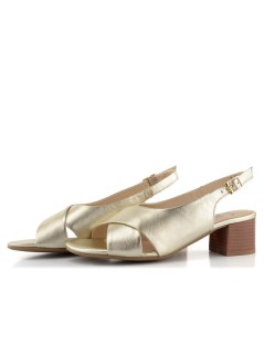 Ara Shoes Sandalo Tacco Basso Fascia Intreccio Platino