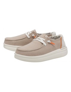 HeyDude Donna Slipon Laccetto Platform Alto Sabbia