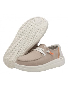 HeyDude Donna Slipon Laccetto Platform Alto Sabbia