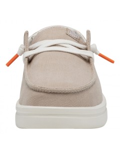 HeyDude Donna Slipon Laccetto Platform Alto Sabbia