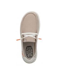 HeyDude Donna Slipon Laccetto Platform Alto Sabbia