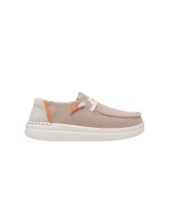 HeyDude Donna Slipon Laccetto Platform Alto Sabbia