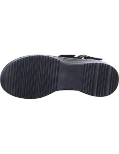 Ara Shoes Sandalo Triplo Velcro con Strass Blu