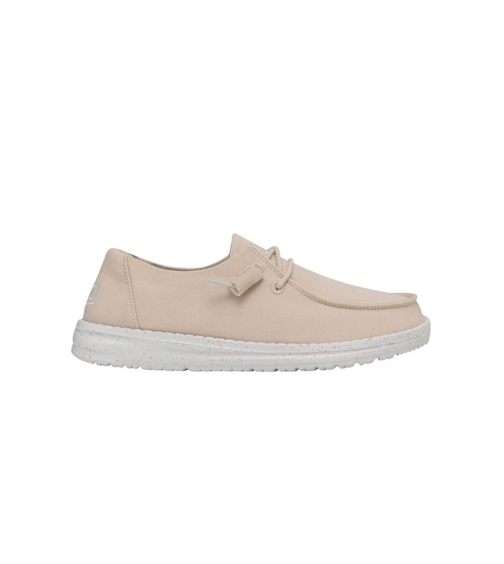 HeyDude Donna Slipon Laccetto Wendy Slub Canvas Natural