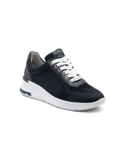 Ara Shoes Sneakers Tessuto Traforato Fondo Bianco Blu