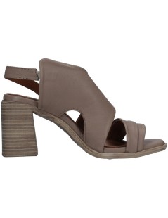 Bueno Sandalo Tacco Largo Fascia Trasversale Taupe