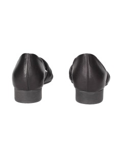 Bueno Decollette Ballerina Spuntata Nappa Stretch Nero