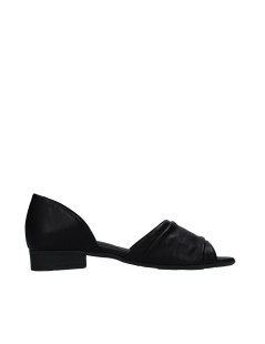 Bueno Decollette Ballerina Spuntata Nappa Stretch Nero