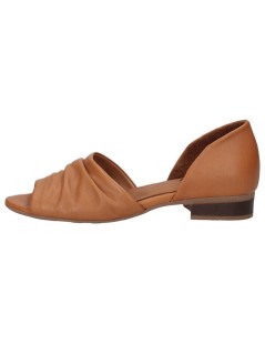 Bueno Decollette Ballerina Spuntata Nappa Stretch Cuoio