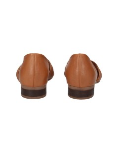 Bueno Decollette Ballerina Spuntata Nappa Stretch Cuoio