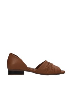 Bueno Decollette Ballerina Spuntata Nappa Stretch Cuoio