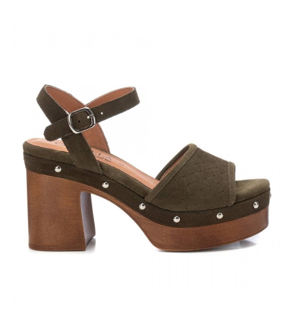 Carmela Sandalo Tacco Alto con Borchie e Braccialetto Kaky