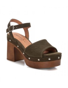 Carmela Sandalo Tacco Alto con Borchie e Braccialetto Kaky