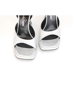 Emanuela Passeri Sandalo Plateau Alto Braccialetto Argento