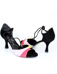 Emanuela Passeri Sandalo Tallone Braccialetto Arcobaleno Nero Lilla Giallo