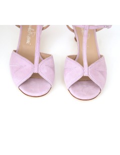 Emanuela Passeri Sandalo Medio Braccialetto Foglie Lilla