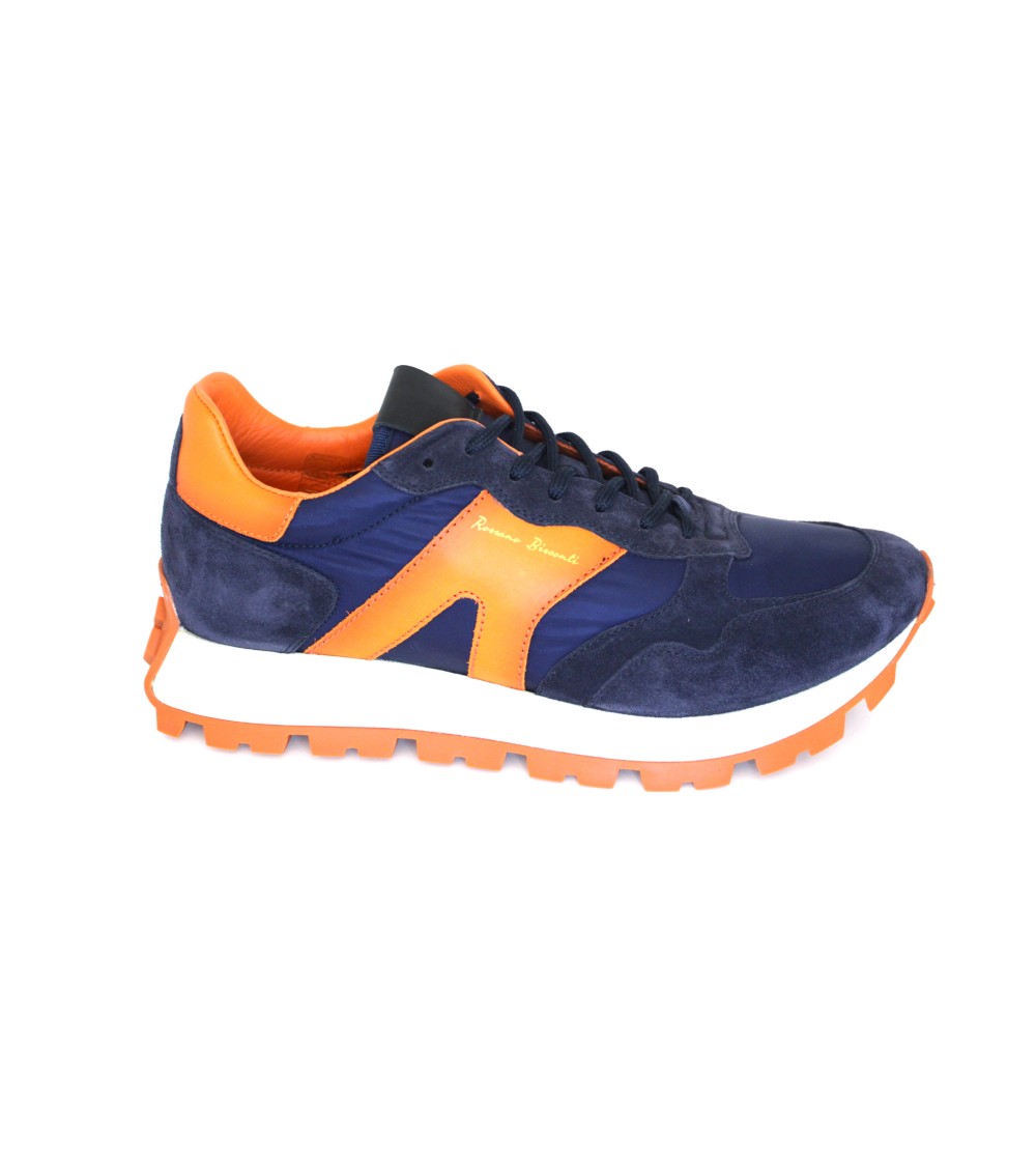 Rossano Bisconti Sneakers Balance Teston Blu Arancio