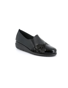 Grunland Mocassino Slip-on Comfort Puntale Nero
