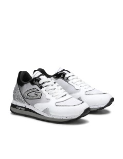 Guardiani WEN Sneakers con Strass Logo G Bianco Grigio