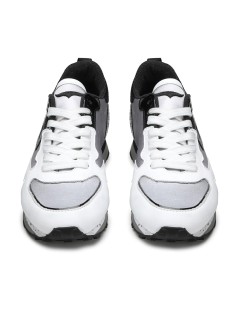 Guardiani WEN Sneakers con Strass Logo G Bianco Grigio