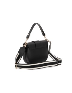 Ripani Sciacca Tracolla Postina Patta Ovale Logo Nero