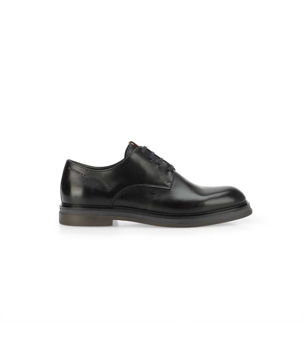 Ambitious Stringata Derby Logo Tallone Nero