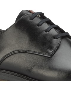 Ambitious Stringata Derby Logo Tallone Nero