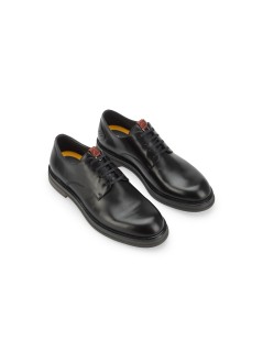 Ambitious Stringata Derby Logo Tallone Nero