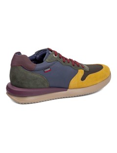 Callaghan MOSES Sneakers Punta Camoscio Multicolor Giallo Kaki