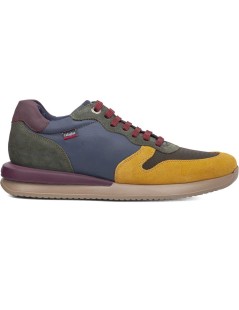 Callaghan MOSES Sneakers Punta Camoscio Multicolor Giallo Kaki