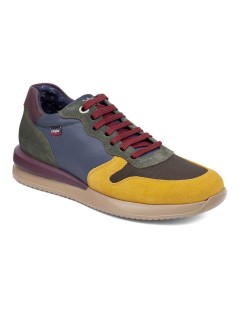 Callaghan MOSES Sneakers Punta Camoscio Multicolor Giallo Kaki