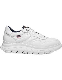 Callaghan SQUALO Sneakers in Pelle Fondo Medio Bianco