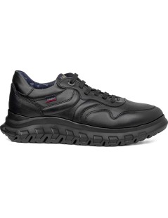 Callaghan SQUALO Sneakers in Pelle Fondo Medio Nero