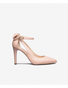 Nero Giardini Décolleté Punta Tacco Alto Fiocco Braccialetto Rosa