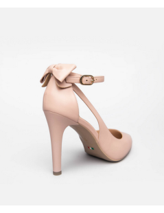 Nero Giardini Décolleté Punta Tacco Alto Fiocco Braccialetto Rosa