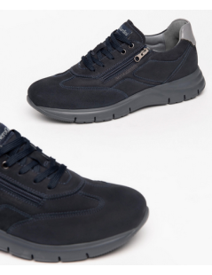 Nero Giardini Sneakers Zip Laterale Blu