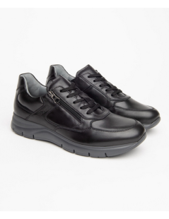Nero Giardini Sneakers Stringata Zip Extra Light Nero
