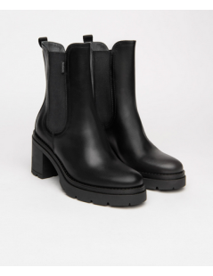 Nero Giardini Tronchetto Tacco Medio Elastici Laterali Nero