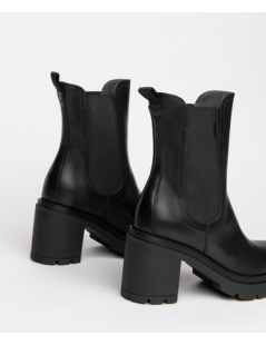 Nero Giardini Tronchetto Tacco Medio Elastici Laterali Nero