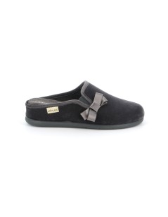 Grunland Ciabatta Zeppa Rialzata Fiocco Grigio