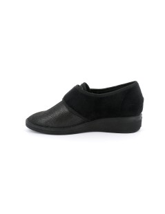 Grunland Pantofola Classic Velcro Elasticizzata Nero