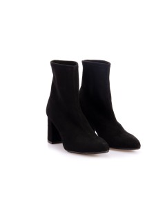 Brunate Tronchetti a Punta Tacco Medio Zip Laterale Nero