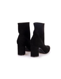 Brunate Tronchetti a Punta Tacco Medio Zip Laterale Nero