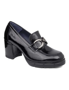 Callaghan PANDORA Mocassino Tacco Medio Vaschetta con Catena Nero