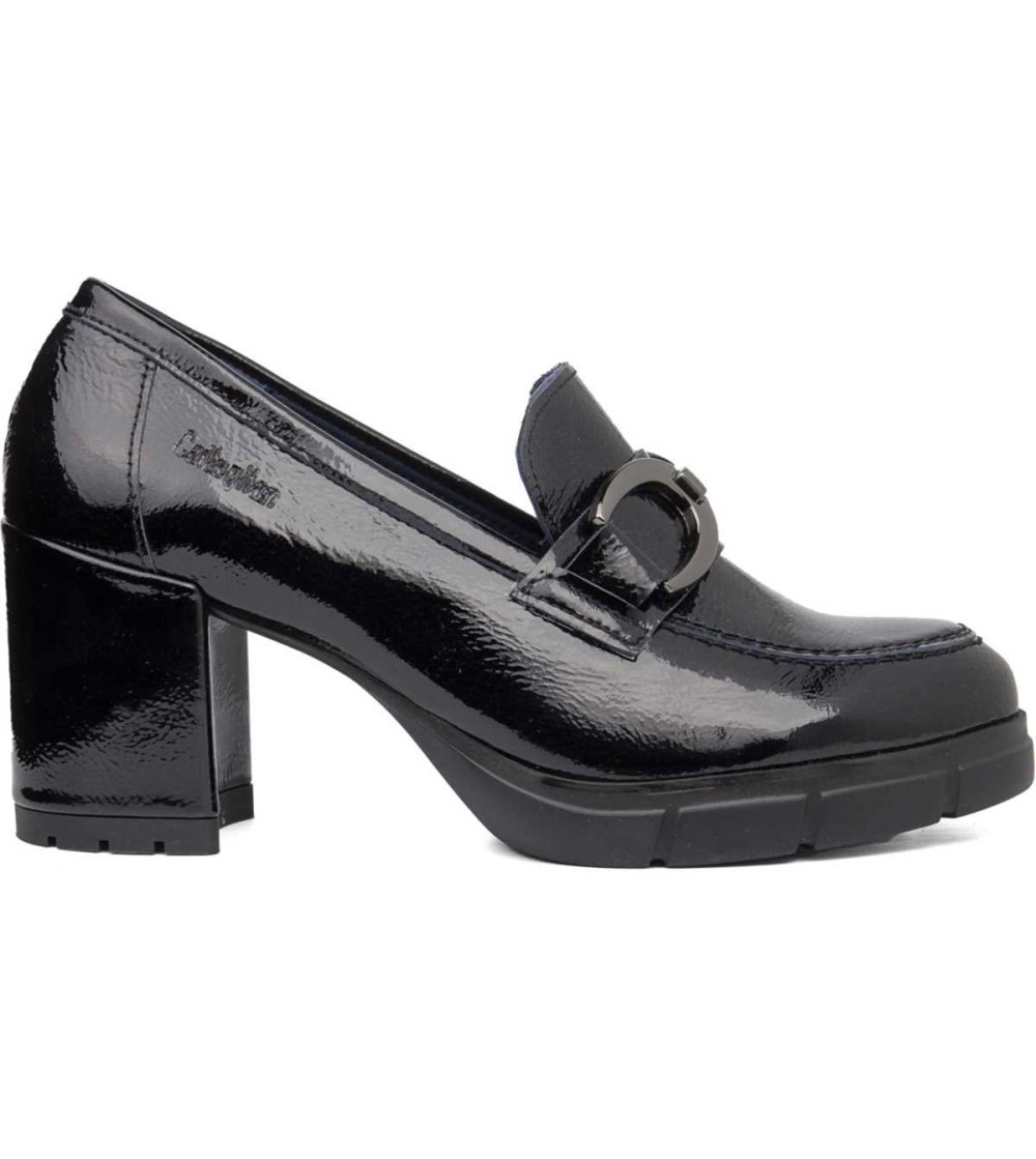 Callaghan PANDORA Mocassino Tacco Medio Vaschetta con Catena Nero